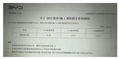 比亚迪2023款唐DM-i中型SUV预扣提