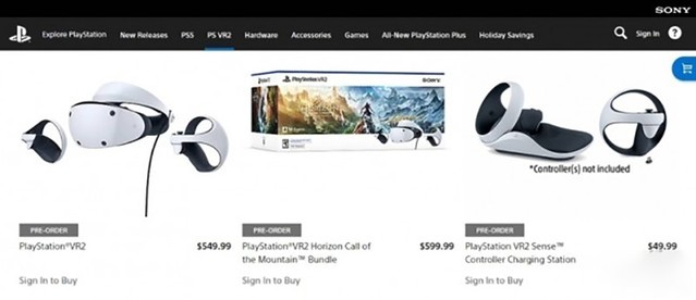 索尼正启开通PS VR2预购：数量管够无需申请